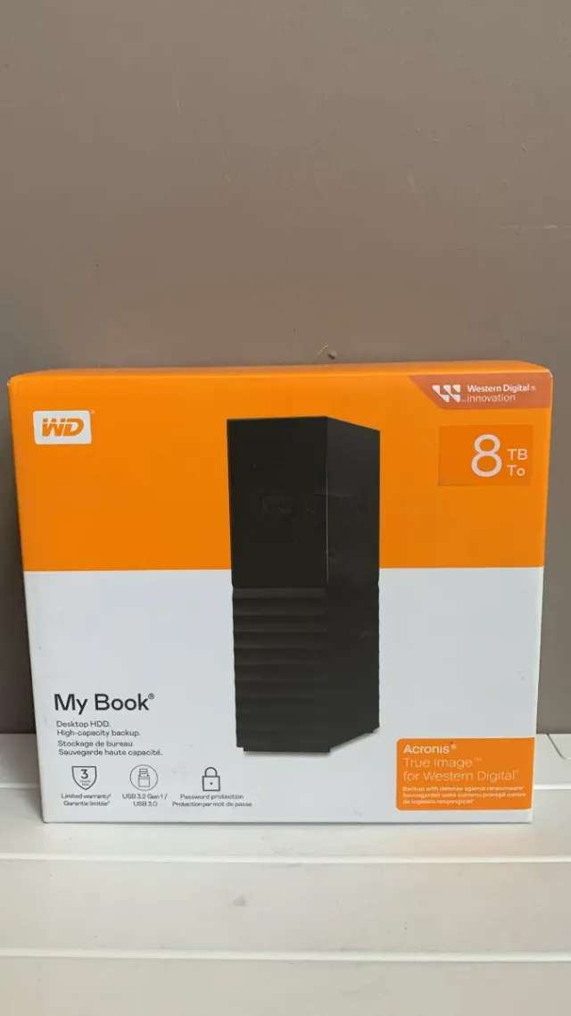 WD 8TB My Book Disco Duro Externo