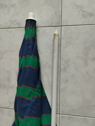 Parasol 240cm azul y verde