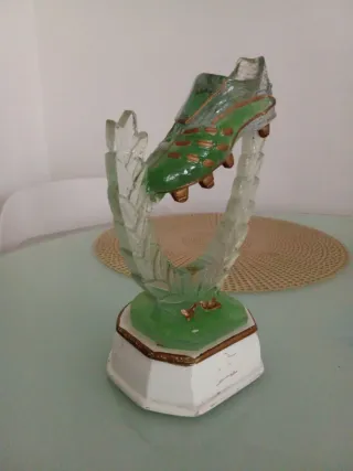 Trofeo Calcio Scarpa Verde Oro Vintage