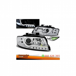 FAROS TFL LUZ DIURNA  LED AUDI A4, 00-04, CRISTAL