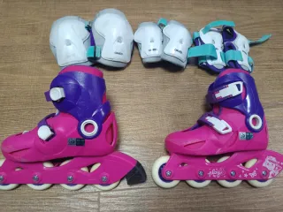Patines Oxelo Play3 Talla 28-30 + Protecciones
