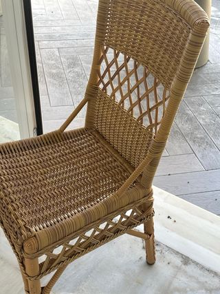 Sedia da esterno in rattan