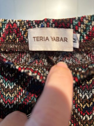 Pantalón recto Teria Yabar Talla M