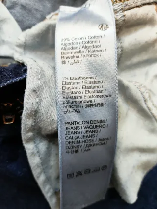 Pantalón pitillo elástico Push Up Talla M