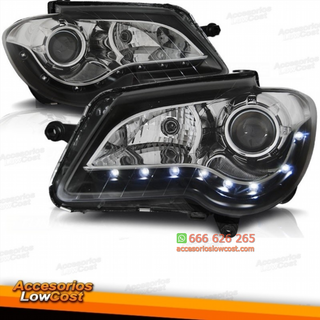 FAROS LUZ DIURNA LED   TOURAN, 06-10  CRISTAL CLA