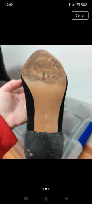 Tacones Mary Paz Talla 38 Negros