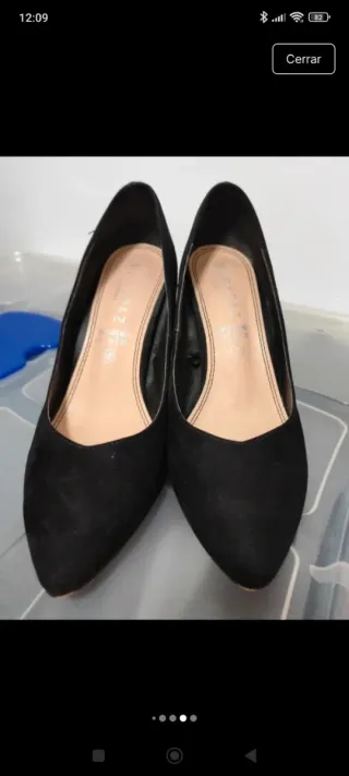 Tacones Mary Paz Talla 38 Negros