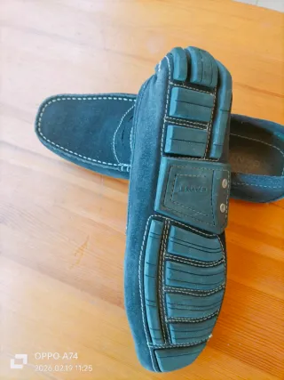 Mocasines Gant Piel Azul Mai indossato Tg.41