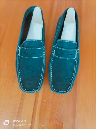 Mocasines Gant Piel Azul Mai indossato Tg.41