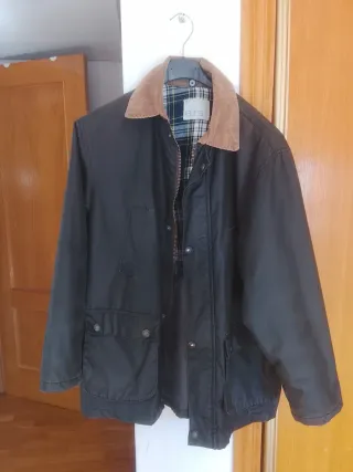 Última oferta! Parka verde tipo encerada BTS