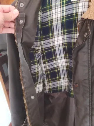 Última oferta! Parka verde tipo encerada BTS