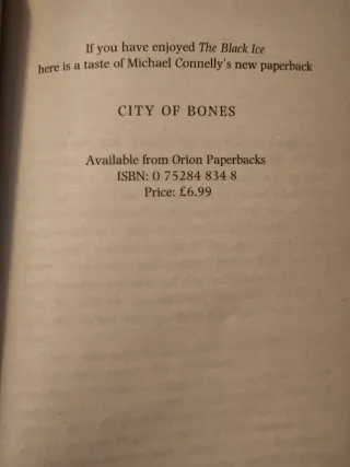 Book Michael Connelly: The Black Ice