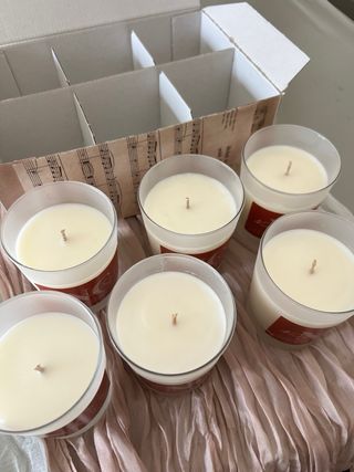Set 6 Candele Profumate Vetro