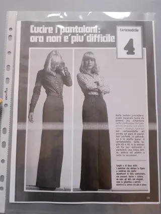 Cartamodello n. 4 Maglia e Cucito Curcio