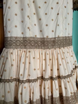 Traje Flamenca Canastero Beige