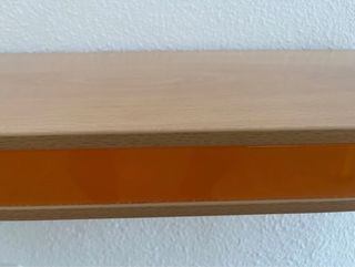 Mesita de noche y 2 estanterías madera