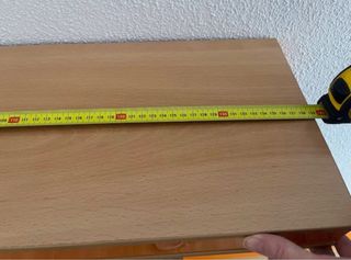 Mesita de noche y 2 estanterías madera