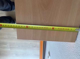 Mesita de noche y 2 estanterías madera