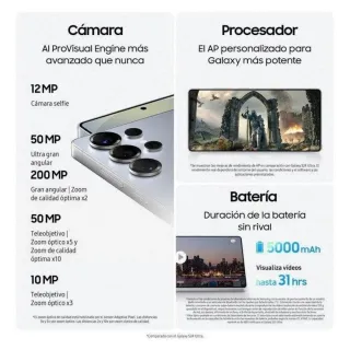 Samsung Galaxy S25 Ultra 512GB Titanio Plata