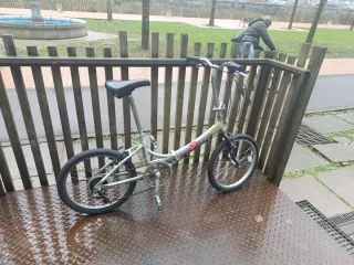 Bicicleta plegable 20 Plata