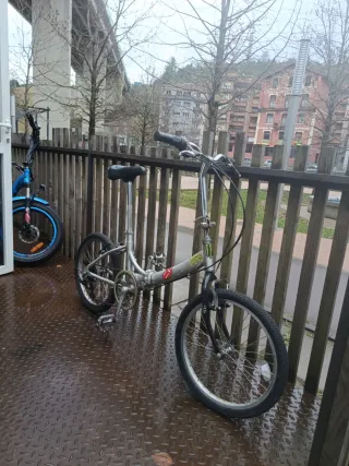 Bicicleta plegable 20 Plata