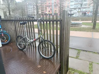 Bicicleta plegable 20 Plata