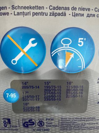 Cadenas de nieve 7-95 Norauto