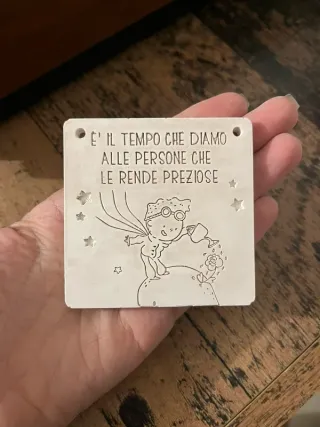 Targhetta fatta a mano Il Piccolo Principe