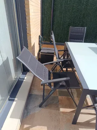 Mesa y 6 Sillas de Jardín