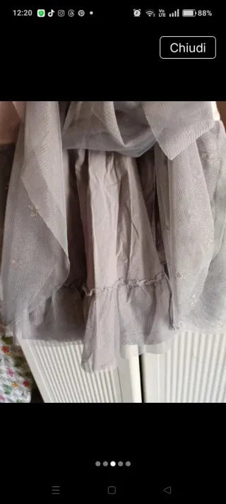 Vestito bambina tulle 10 anni