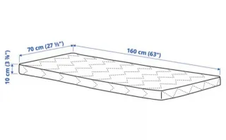 Colchón  IKEA 70x160cm + Somier + Protector
