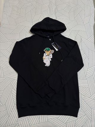 Polo Ralph Lauren Moletom Preto Urso Tenista