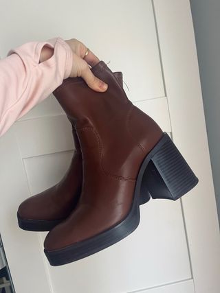 Botines Stradivarius Marrones Talla 37