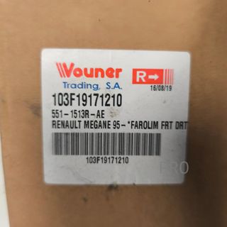 PILOTO INTERMITENTE DERECHO RENAULT MEGANE NUEVO 103F19171210