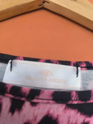 Vestido estampado leopardo rosa