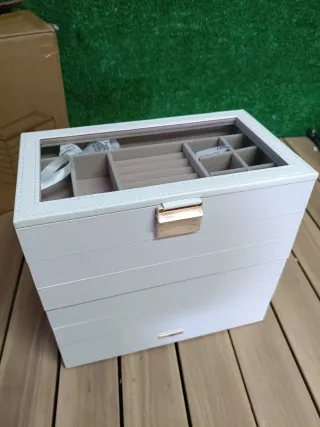 SONGMICS Caja Joyero Apilable, Caja de Joyas de 6