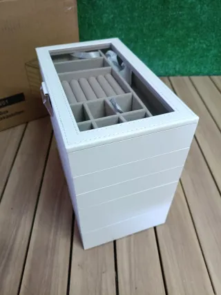 SONGMICS Caja Joyero Apilable, Caja de Joyas de 6