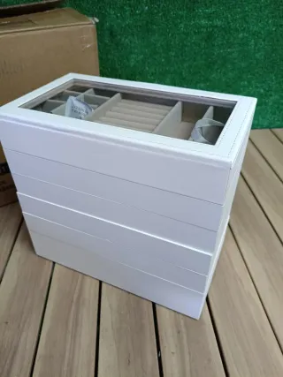 SONGMICS Caja Joyero Apilable, Caja de Joyas de 6