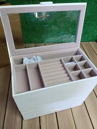 SONGMICS Caja Joyero Apilable, Caja de Joyas de 6