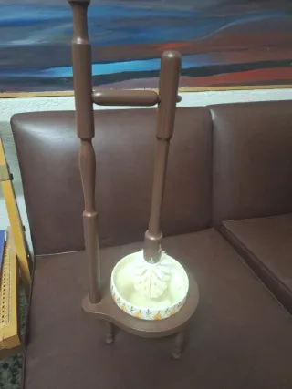 Accesorios baño madera y cerámica