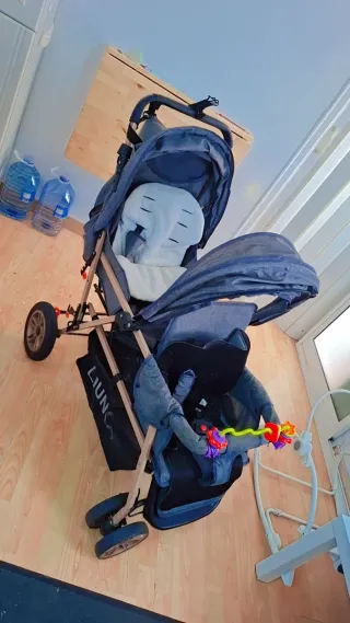 Cochecito doble para dos niños