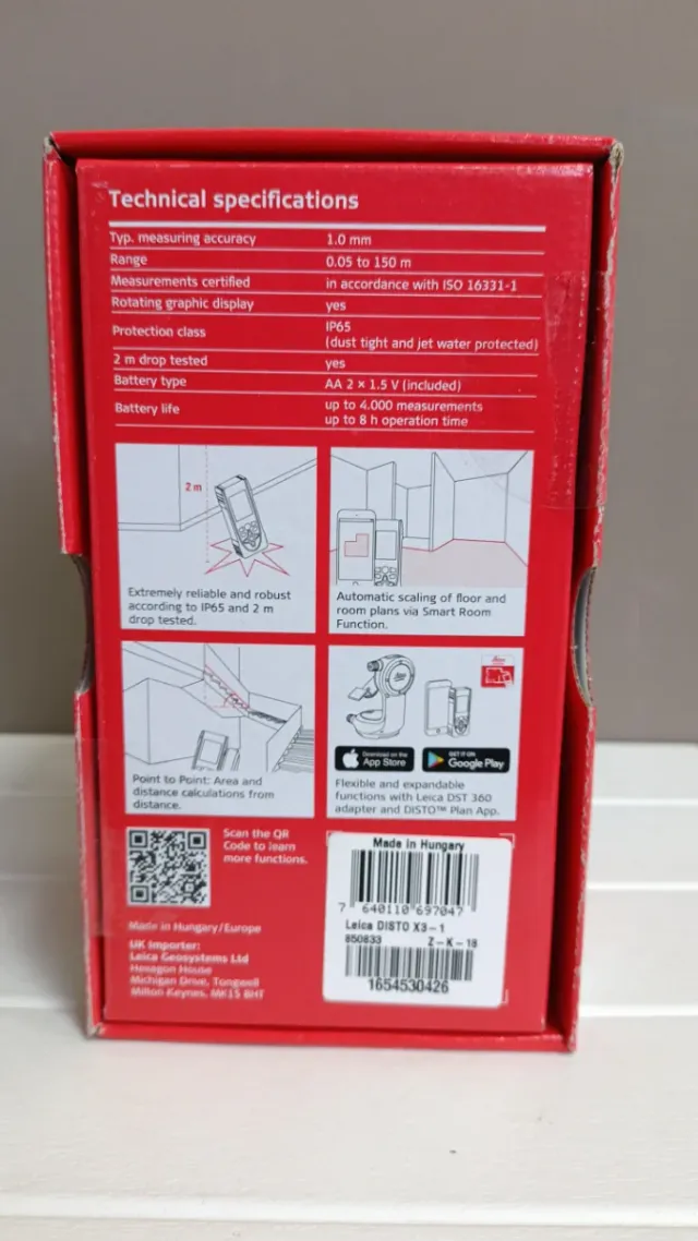 Leica DISTO X3 Telémetro Láser