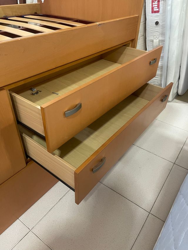 CAMA DOBLE CON ALMACENAMIENTO