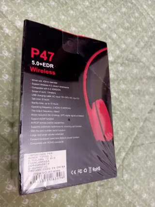 Cascos Inalámbricos P47 5.0+EDR