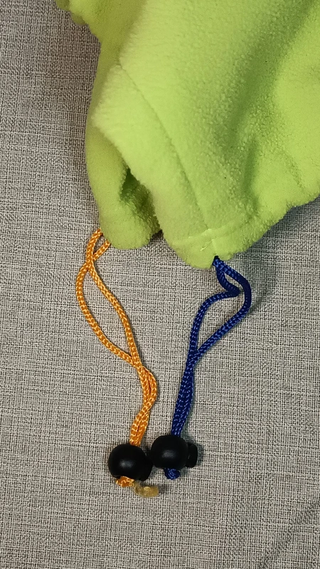 Braga da collo in pile per bambini verde