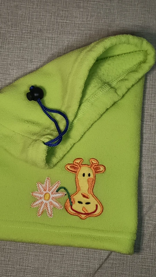 Braga da collo in pile per bambini verde