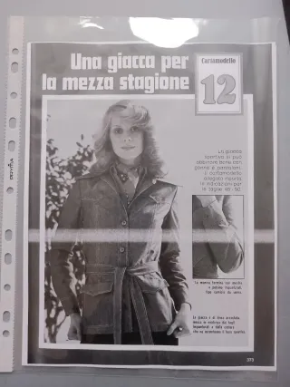 Cartamodello n.12 Maglia e Cucito Curcio