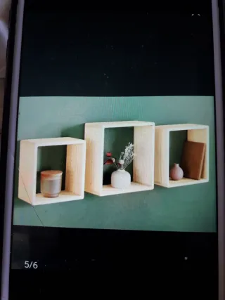 Cajas de Pared de Madera Home Accents (Set 3)