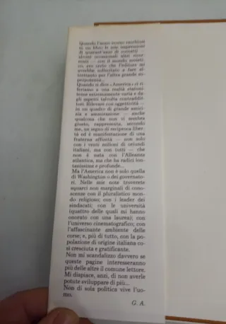 Gli USA visti da vicino politica Andreotti  1989