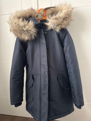 Parka impermeable Only azul mujer